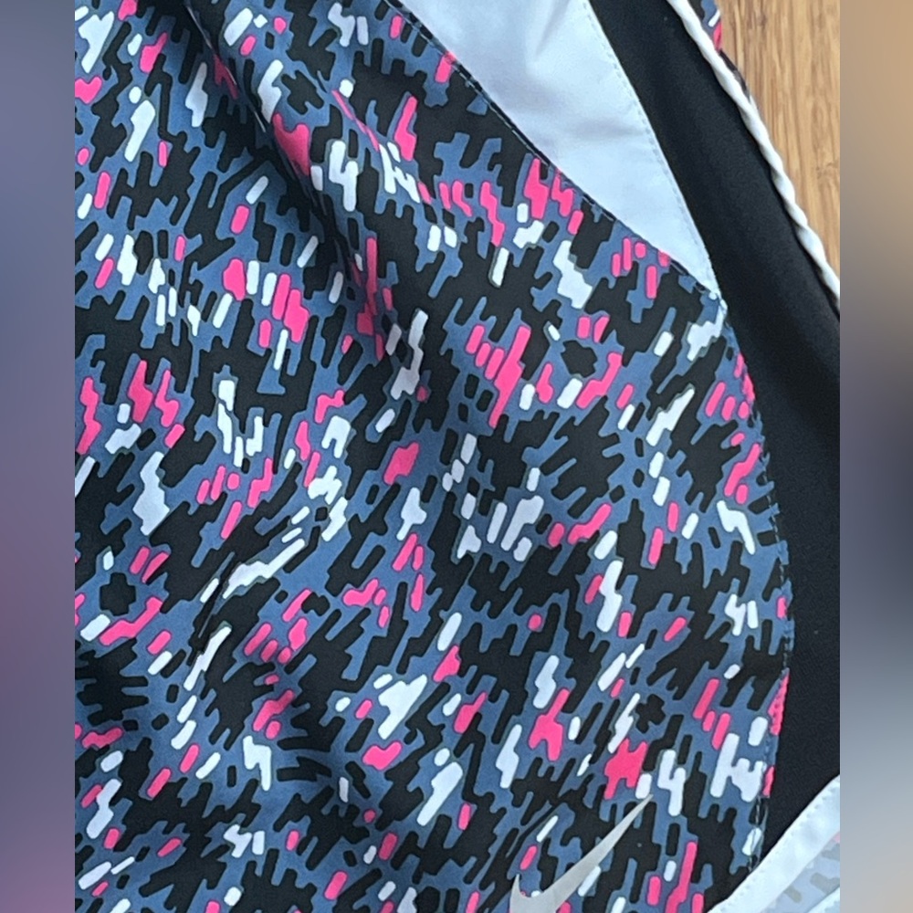 Nike Tempo Running Shorts women’s size XL black gray pink - Picture 2 of 4
